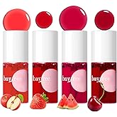 bayfree Lip Tint Stain Set, Lip Stain Long Lasting Waterproof, Lightweight, Non-sticky, Transfer-Proof, Matte Finish Lip Make