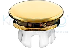 KNOPPO® Waschbecken Überlauf Abdeckung/Design Überlaufblende - Mirror (gold)