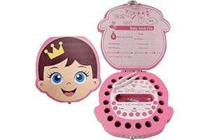 PAMBO Baby Tooth Fairy Keepsake Box | Child Tooth Saver & Holder Gift Box for Girls