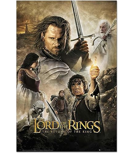 In De Ban Van De Ring Poster Der Herr Der Ringe: Die Rückkehr Des Königs Fantasy Wanddecoratie