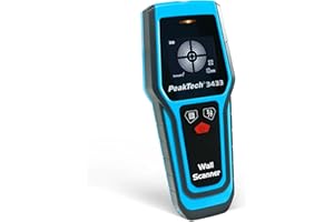 ‎PEAKTECH PeakTech P3433 – Professionelles Leitungssuchgerät – Digitaler Leitungssucher für Stromleitungen, Metall, Balken und Holz – Leitungsfinder mit Selbstkalibrierung und LED-Anzeige – Wandscanner