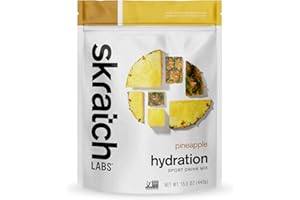 Skratch Labs Hydration Drink Mix- Pineapple- 20 Servings- Electrolyte Powder for Exercise, Endurance and Performance- Essential Electrolytes for Energy and Rapid Recovery- Non-GMO, Vegan, Gluten Free