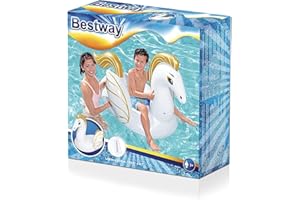Bestway 41121 Cavalcabile Gonfiabile a Forma di Pegaso
