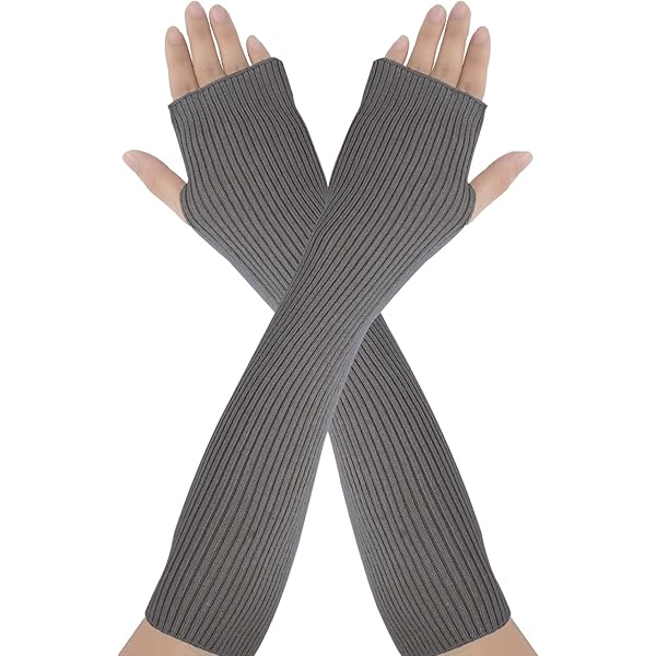 NJCXOLA 2 Paar Handstulpen Damen - Fingerlose Winter Handschuhe