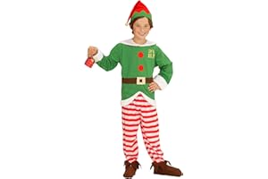 W WIDMANN MILANO Party Fashion - kostium dziecięcy mały pomocnik Świętego Mikołaja, kostium elfa, kostium świąteczny
