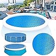 4-12ft Solar Swimming For Pool Cover - Rectangle Round Solar Pool | A-bove Ground Pools Blanket Covers | Spa Thermal Blanket With Heart/Round Air Bubbles | Keep Water Warm Dustproof Mat For Pools