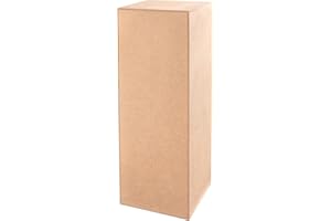 DECORATIVO Dekosäule Rohes MDF - Blumensäule für Wohnzimmer - Blumenständer - Podest Deko für Figuren - Pflanzenständer - Deko Wohnzimmer - Sockel (80x30x30 cm)