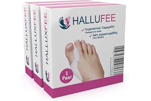 ‎GOOD LIVING PRODUCTS Hallufee – Hallux Valgus Zehenspreizer für Mann und Frau (3 Paar) – Zehenspreizer Hallux Zehenspreizer Silikon Hallux Valgus Schiene Hallux Schiene