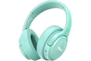 Uliptz Auriculares Inalámbricos Bluetooth, 65 Horas de Reproducción, 6 Modos de Sonido EQ, Auriculares Inalámbricos Diadema Estéreo HiFi, Audifonos Bluetooth 5.3 para PC/Teléfono (Verde)