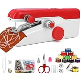 Ykall Portable Sewing Machine with Speed for Beginners | Adjustable speed (fast/slow), Powered by AA or USB batteries, Compac