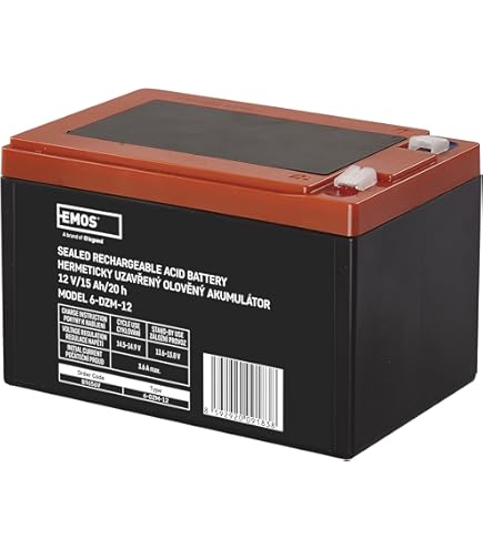 1 Batterie Au Plomb AGM 12 V 7,2 Ah WP7.2-12 VDs, Faston 6,3 Mm, Compatible Au Gel 7 Ah, 8 Ah, 9 Ah