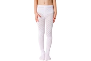 NOQ Mädchen Strumpfhose mit 3D-Effekt Muster Uni Tanz Gymnastik Fancy Outfit Little Princess