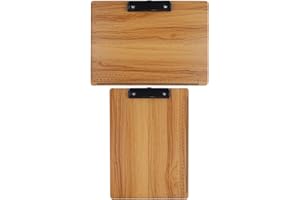 ZZYANGZZ A4 Clipboard Letter Size Wooden Clipboard Low File Clipboard MDF Material Drawing Clipboard 2 Packs (Horizontal + Vertical)