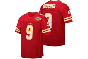 Aniwante Waterboy #9 Bobby Boucher Jersey,Adam Sandler Movie Mud Dogs Bourbon Bowl Football Jerseys