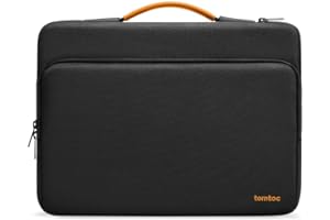 tomtoc Housse de Protection Antichoc 360° pour MacBook Pro 14 Pouces M5(A3434)/M4/M3/M2/M1 (Modèles 2025-2021), 13.8-inch Surface Laptop 7, Sacoche Ordinateur avec Poignée et Compartiment à Documents