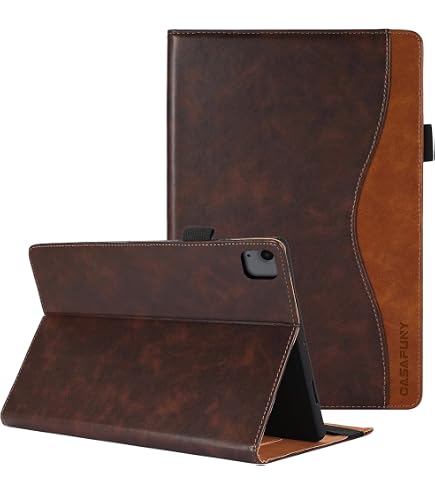 ARVOK Hülle Für IPad Air 11 Zoll (2025/2024/2022/2020) | Mit Stifthalter & Schlaf-/Wachfunktion – Stoßfestes Leder-Folio