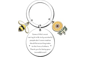 SMARGO Thank You Keyring For Someone Special, Teacher Thank You Gifts, Volunteer Thank You, Teaching Assistant Mentor Tutor Nurse Doctor, Friends Family Thank You Keychain