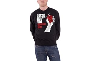Green Day Sweatshirt American Idiot band logo Official Black Unisex