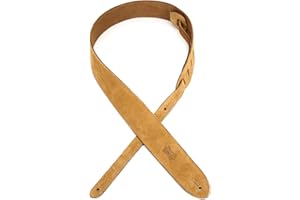 Levy's Leathers MS12-TAN - Correa para guitarra de cuero, 5,08 cm, color beige