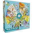 Gibsons | RSPB Birds of the Year 500 Piece Circular Jigsaw Puzzle Nature Seasons Birds Colourful Sustainable Jigsaw Puzzle for Adults Teens Premium 100% Recycled Board Great Gift Gibsons Games