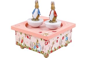 Trousselier 6260467 Spieluhr mit tanzenden Figuren für Kinder, Peter Hase, magnetisch, Musikbox, Musikspieluhr