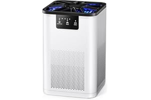 QEXREED Air Purifier for Bedroom True H13 HEPA Air Purifier with 20dB Sleep Mode for Bacteria Virus Smoke Pollen Dander Hair Smell Use in Bedroom Office and Home