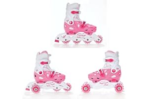 Roller en Ligne, Patin à roulettes, Triskate 3en 1 Balloon réglables, modifiable Rollers Enfant CROXER