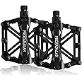 PROZADALAN Fahrradpedale, Fahrrad Pedalen 9/16 Zoll Achse CNC Aluminium Alu Mit Abgedichtete rutschfest mit Abgedichtete Lage