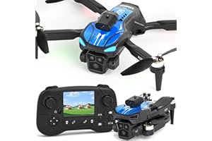 GOVOGORC Drone with 1080P Camera Adults Beginners,2.8" LCD Screen Remote Control,Obstacle Avoidance Brushless Drone Optical flow positioning,Tap Fly Gravity Control One Key Start/Landing,3D Flip