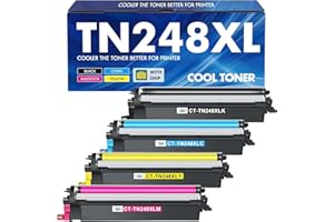 COOL TONER TN248XL TN248 MFC-L3760cdw DCP-L3560cdw Toner: Compatible pour Brother TN-248XL TN-248 HL-L3240cdw DCP-L3520cdwe MFC-L8390cdw MFC-L8340cdw HL-L8240cdw TN 248XL TN-248CMYK TN-248VAL