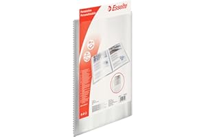 ESSELTE Portalistino con copertina personalizzabile - PPL 20 buste - Trasparente - 395472040