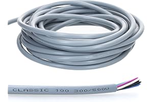 Lapp 00102044 - Linea di controllo Ölflex Classic 100, 4 x 1 mm², senza conduttore di protezione verde-giallo, cavo a 4 conduttori, cavo in PVC codificato a colori, 4 conduttori, 10 m