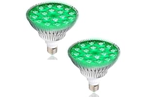 QIANYAN 520nm GrüNe Led Pflanzenlampe Helfen Zu Schlafen, Volle GrüNe GefüHrte Wachsen Lichter Birnen füR Pflanzenruhe, 530nm GrüNes Licht Sicher Im Dunkeln, 2 Pack