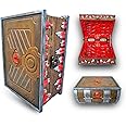Power Beast Dungeon Mimic Book Dice Storage Box with 2 Glass Eye, Miniatures and Dungeons and Dragons Accessories, D&D Gift, DND, Dungeon Master, Mimic Chest, Holds up to 7 Sets of Polyhedral Dice.
