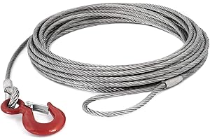 EXAR ANSCHLAGSEIL HAKEN - ÖSE Lasthaken Bauhaken Forstseil Kranseil Hebeseil Drahtseil Stahlseil Durchmesser 8mm-16mm, Länge: 1-30m (12mm / 3m)