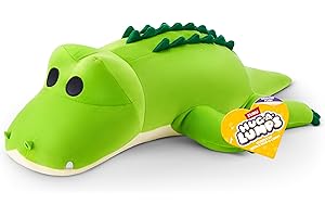 Hug-A-Lumps Crocodile (Rocko), Weighted Plush, Medium (35 cm), 1.5 kg, Brown Box, (Crocodile)