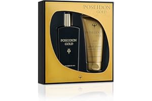 POSSEIDON Instituto Español Poseidon Gold Eau de Toilette para Hombre - Set Colonia 150 ML y After Shave
