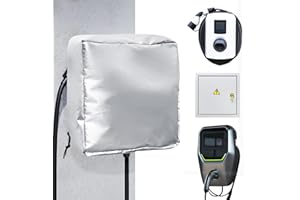 ENUTROF Tetto di Protezione dalle Intemperie per Stazione Montaggio a Parete Intemperie per Stazion Esterni Solare Antipolvere e Antipioggia Accessori per Wallbox (40x40cm)