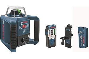 Bosch Professional Nivel láser giratorio GRL 300 HVG (haz de luz verde, receptor láser LR 1 G, alcance hasta 300 m de diámetro, en maletín de transporte)