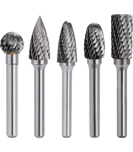 Fresa In Metall Duro Con Fusto 1/4 - Doppia Lama, Diametro 12mm, Per Lavorazione Acciaio E Metall