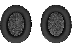 MXZZAND Zestaw Słuchawkowy Poduszki Nauszne Wymienna Osłona Uszu Łatwa w Montażu Osłona Uszu do KHX-HSCP HyperX Cloud II 2(skóra czarna)
