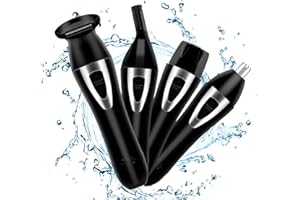 LOVPIS Rasoir électrique rechargeable 4 en 1 pour le corps, tondeuse à cheveux pour femme, tondeuse à sourcils rechargeable par USB, machine propre d'épilation IPX5