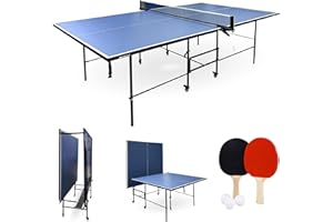 Mobiclinic®, Tavolo Da Ping-Pong Professionale Pieghevole, 274x152’5x76 cm, Include Rete e Custodia Protettiva, 2 Racchette, 3 Palline, Tokyo, Ruote Bloccabili a 360º, Maniglie Per il Trasporto