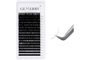 16 file Extension Ciglia One to One 7-15mm Mix Ciglia 0.07 curva D GEMERRY Ciglia Individuali Finte Seta Lash Extension (0.07-d curl-mix 7-15mm)