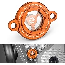 SCAR Kit Bouchons Moteur Couvercle Allumage Orange – Compatible KTM SXF, EXCF, EXC 250 350 450 (2011-2022) – Finition Premium CNC !
