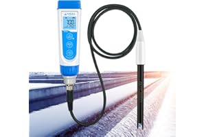 MARIVIA Apera Instruments PH60-WW Handheld pH Meter Tester Kit with LabSen 335 ATC pH Electrode for Lab-Grade Measurement in Wastewater, Suspensions, and Emulsions