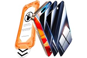 UniqueMe für iPhone 16 Pro für Panzerglas Sichtschutz - [Full Screen Displayschutz] Schutzfolie Sichtschutz für iPhone 16 Pro Schutzglas,Auto Installation,2 Stück