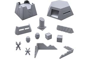EnderToys Scenery Bundle, Terrain Scenery for Tabletop 28mm Miniatures Wargame, 3D Printed and Paintable