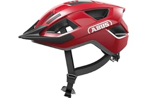 ABUS Aduro 3.0 LED Bike Helmet - sporty city Helmet in a stylish design for everyday and sporty Tours - with Rear Light - for Men and Women - Size S, black