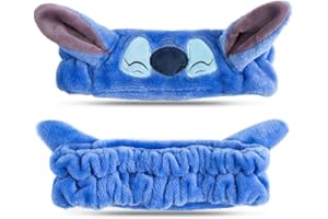 CARTELYN Diadema Stitch – Accesorios Stitch para Skincare y Maquillaje – Lilo y Stitch Maquillaje para Niñas – Cosas de Stitch para Regalar